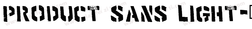 Product Sans light字体转换